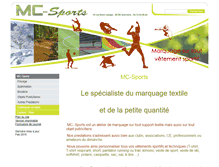 Tablet Screenshot of mc-sports.fr